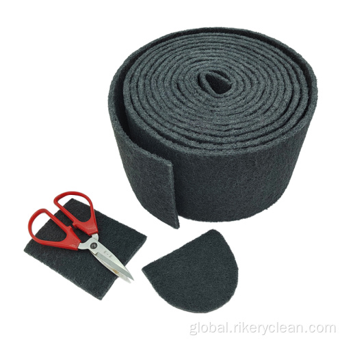 Abrasive Cleaning Pads Black Heavy Duty Abrasive Scrubbing Pad Roll Manufactory